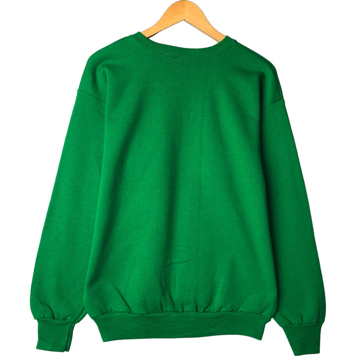 90'S Lee plain blank sweatshirt, made in USA, men's size M, vintage cotton Green type dark green Vintage Second Hand