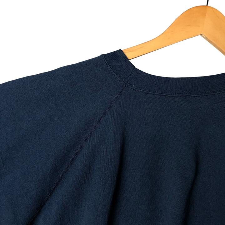 Vintage 80'S Tartex BOTANY 500 plain blank sweatshirt, made in USA, men's XXL size cotton navy blue type Vintage Second Hand