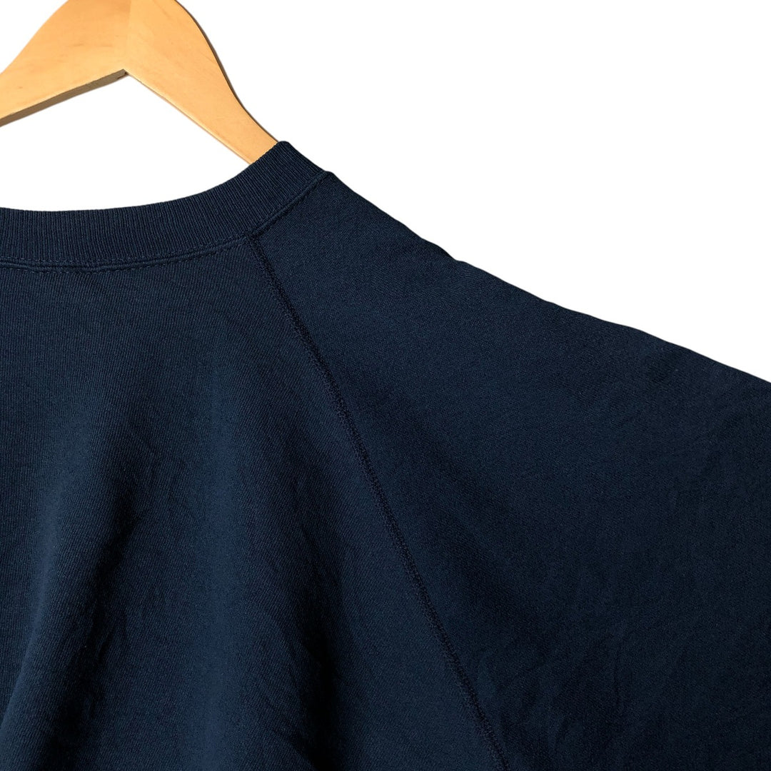 Vintage 80'S Tartex BOTANY 500 plain blank sweatshirt, made in USA, men's XXL size cotton navy blue type Vintage Second Hand