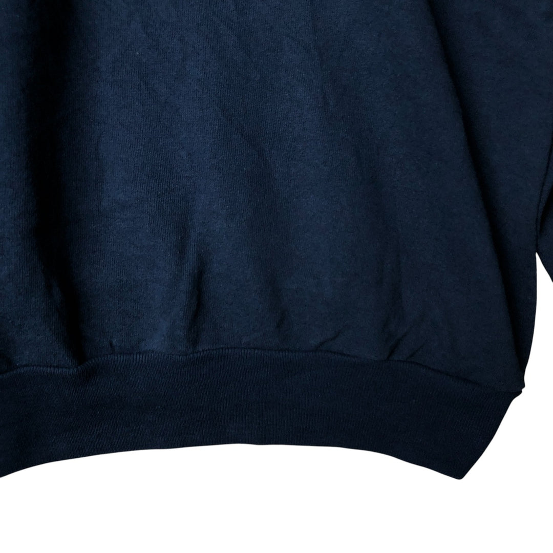 Vintage 80'S Tartex BOTANY 500 plain blank sweatshirt, made in USA, men's XXL size cotton navy blue type Vintage Second Hand