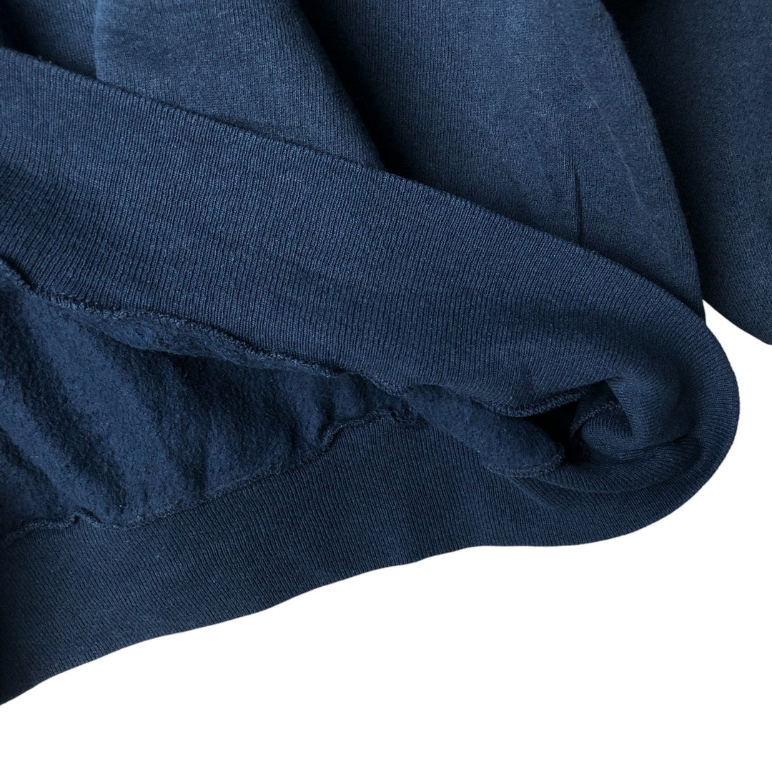 Vintage 80'S Tartex BOTANY 500 plain blank sweatshirt, made in USA, men's XXL size cotton navy blue type Vintage Second Hand