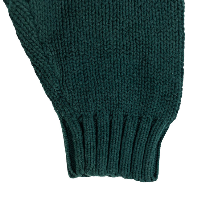 90'S GAP Old Gap V-neck cotton knit sweater Men's size L Vintage cotton Green type dark green Vintage Second Hand