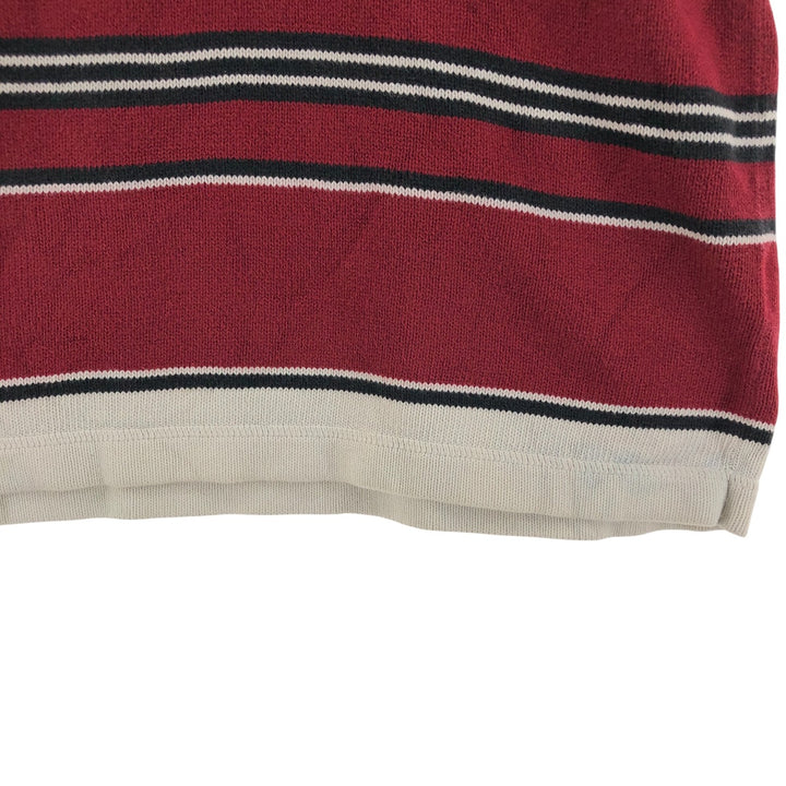 90'S Tommy Hilfiger Cotton Knit Sweater Men's Size L Vintage cotton red type Vintage Second Hand