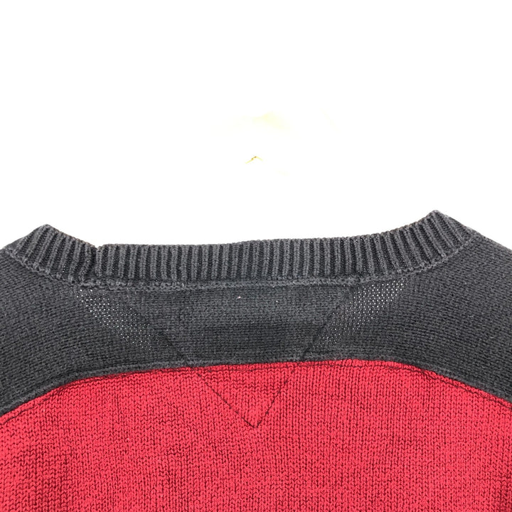 90'S Tommy Hilfiger Cotton Knit Sweater Men's Size L Vintage cotton red type Vintage Second Hand