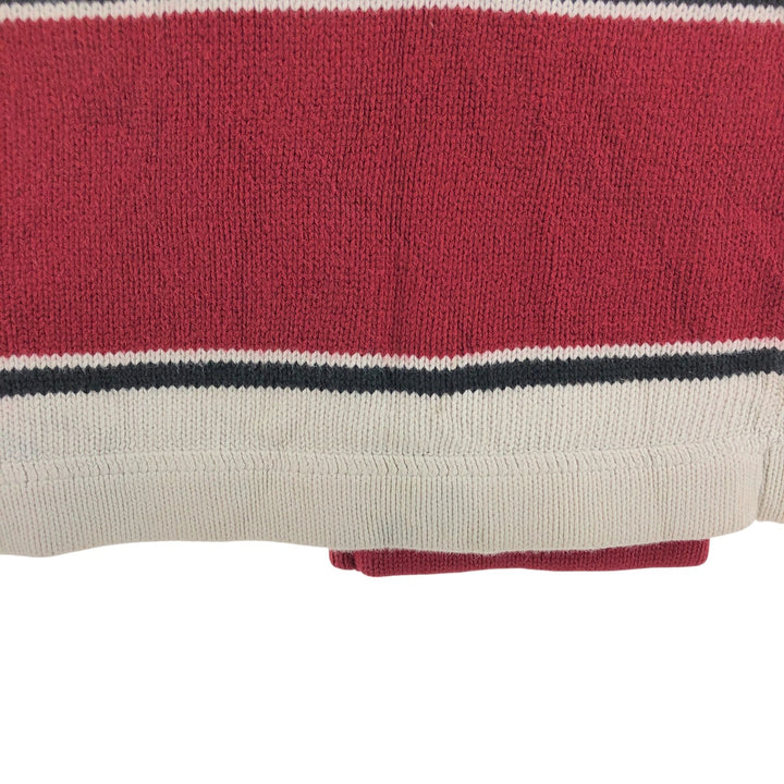 90'S Tommy Hilfiger Cotton Knit Sweater Men's Size L Vintage cotton red type Vintage Second Hand