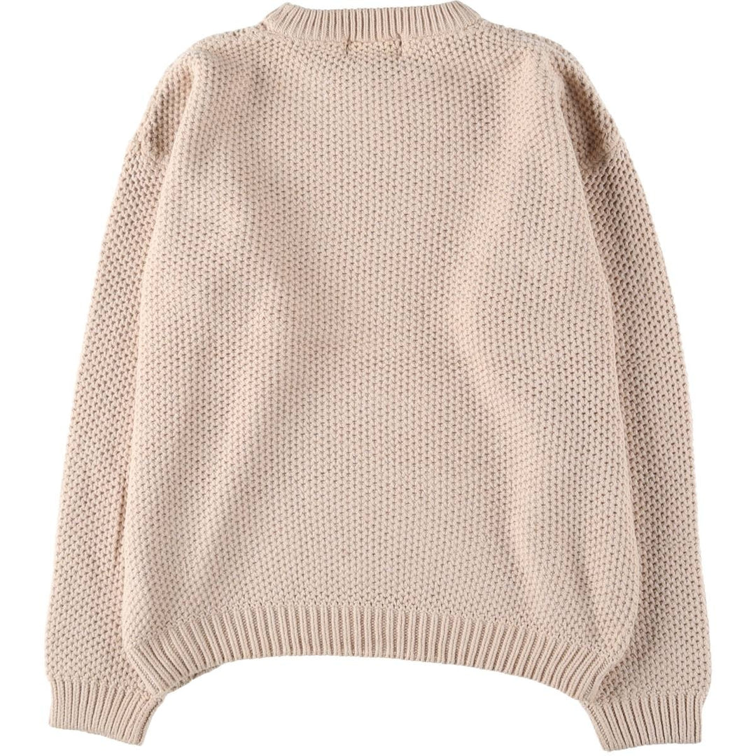 90'S Eddie Bauer Cotton Knit Sweater, Men's M Size, Vintage cotton white type Vintage Second Hand