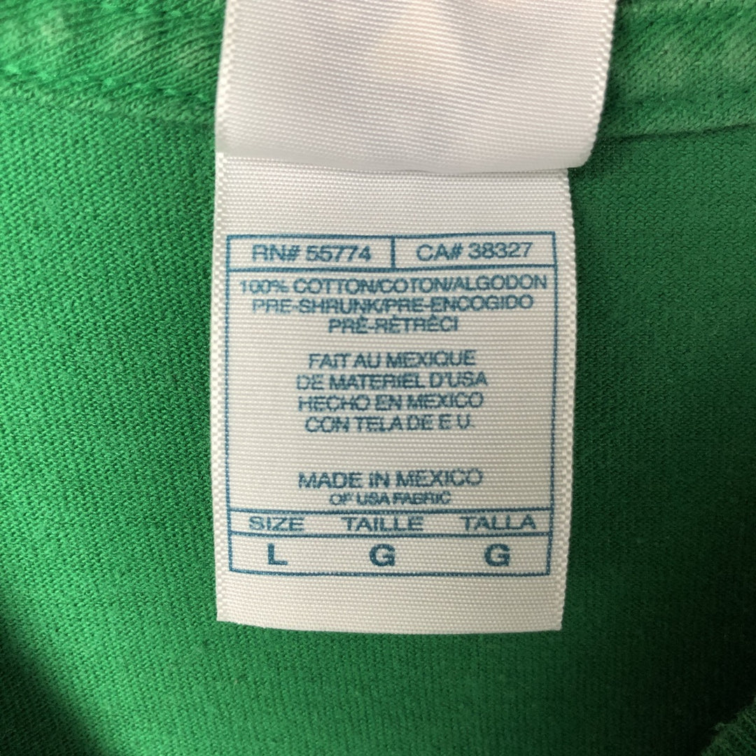 ALSTYLE APPAREL AND ACTIVEWEAR College Long Sleeve T-Shirt, Men's Size L cotton green type Vintage Second Hand