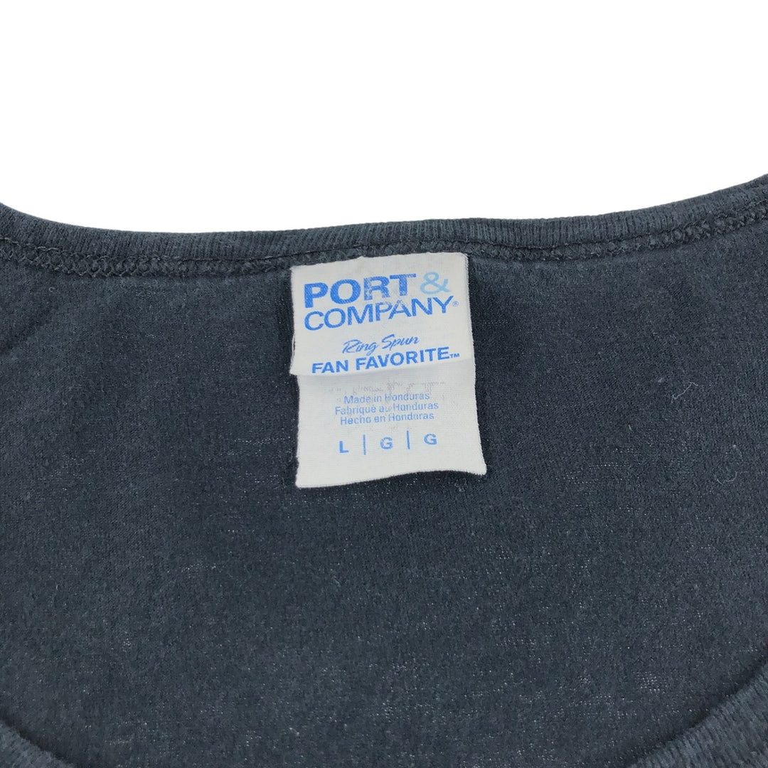 PORTandCOMPANY Guns N' Roses Large Print Band T-Shirt Band Tee Men's L size cotton black type Vintage Second Hand