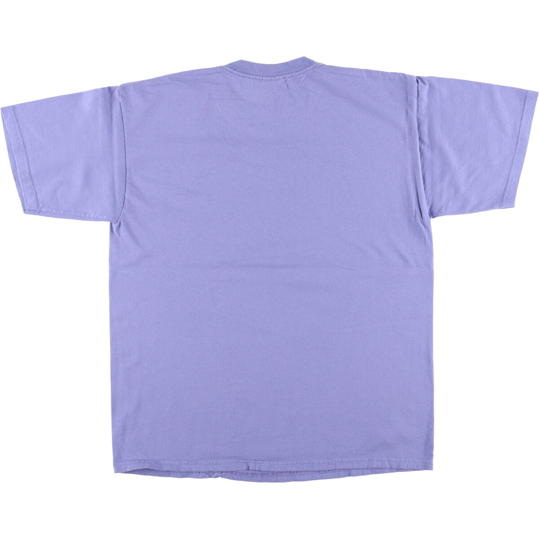 00'S Gildan THE BEATLES Band T-shirt, Band Tee, Men's L size cotton purple type Vintage Second Hand