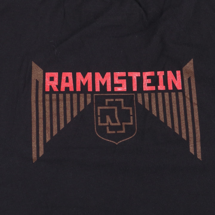 00's RAMMSTEIN Rammstein band T-shirt, men's XL size cotton black type Vintage Second Hand