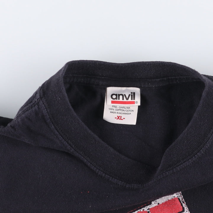 00'S Anvil THE POLICE Band T-shirt, Band T, Men's XL size cotton black type Vintage Second Hand