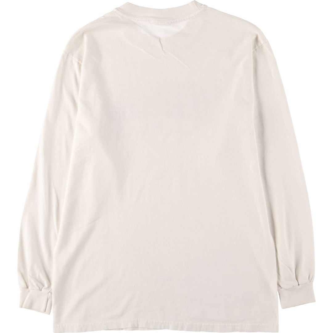 90'S ARTFORMS LLBean Long Sleeve T-Shirt, Made in USA, Men's Size Medium, Vintage cotton white type Vintage Second Hand