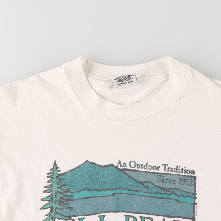 90'S ARTFORMS LLBean Long Sleeve T-Shirt, Made in USA, Men's Size Medium, Vintage cotton white type Vintage Second Hand