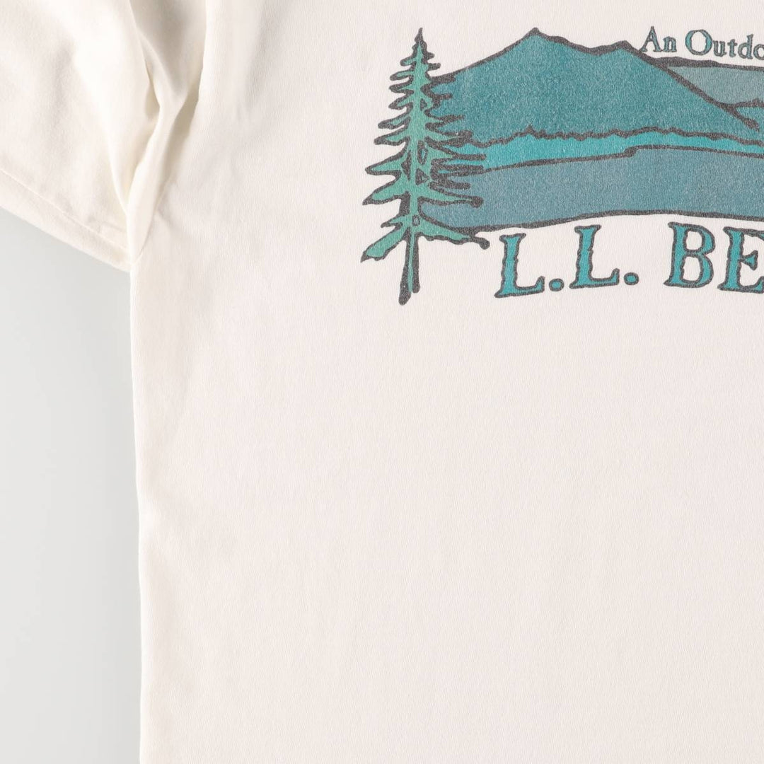 90'S ARTFORMS LLBean Long Sleeve T-Shirt, Made in USA, Men's Size Medium, Vintage cotton white type Vintage Second Hand