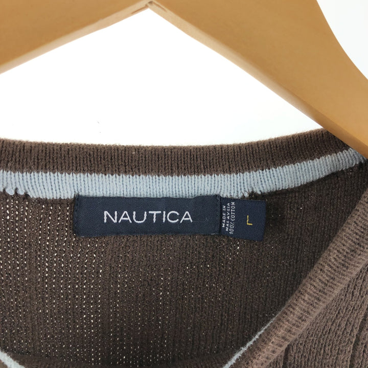 NAUTICA Cotton Knit Sweater Men's Size L /eaa502026