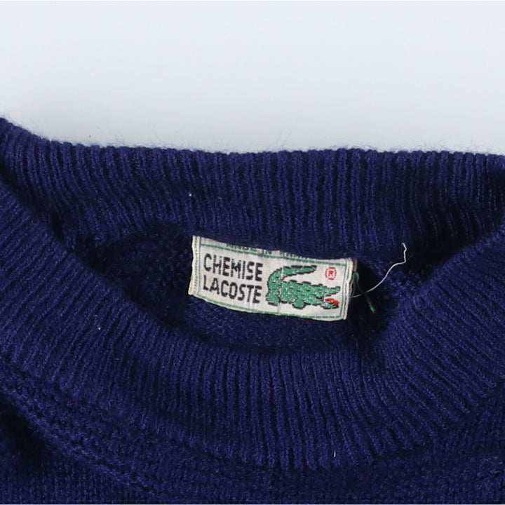 80'S Lacoste LACOSTE CHEMISE French Lacoste cotton knit sweater made in France men's XL size vintage /eaa502027