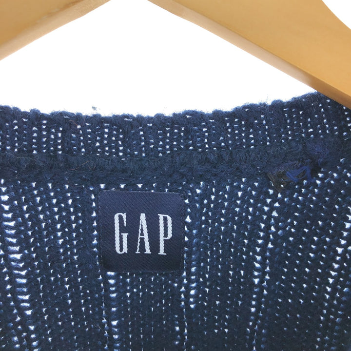 90'S GAP Old Gap Snow Pattern V-neck Nordic sweater Men's M size Vintage /eaa502039