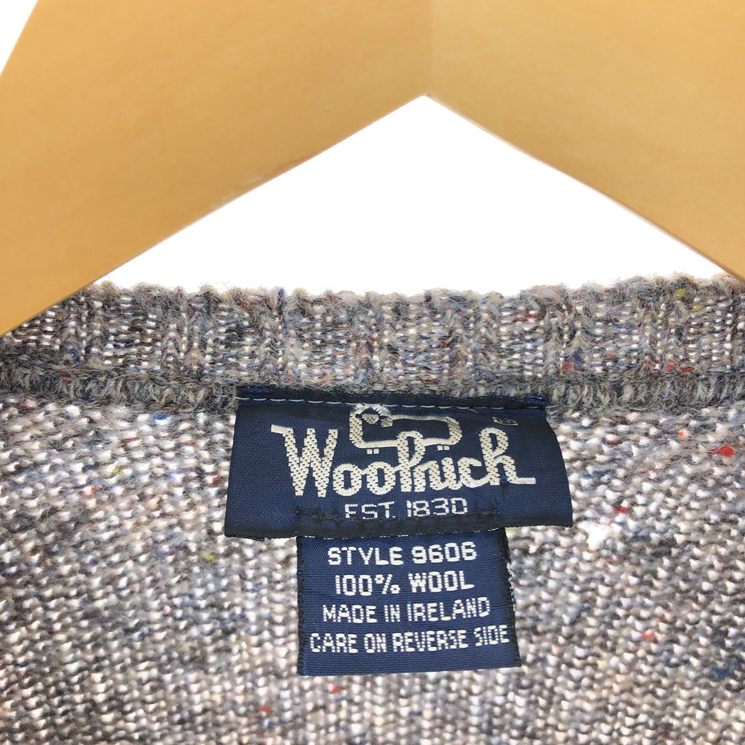 80'S WOOLRICH Color Nep Wool Knit Sweater Made in Ireland Men's M Size Vintage /eaa502043