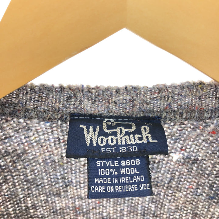 80'S WOOLRICH Color Nep Wool Knit Sweater Made in Ireland Men's M Size Vintage /eaa502043