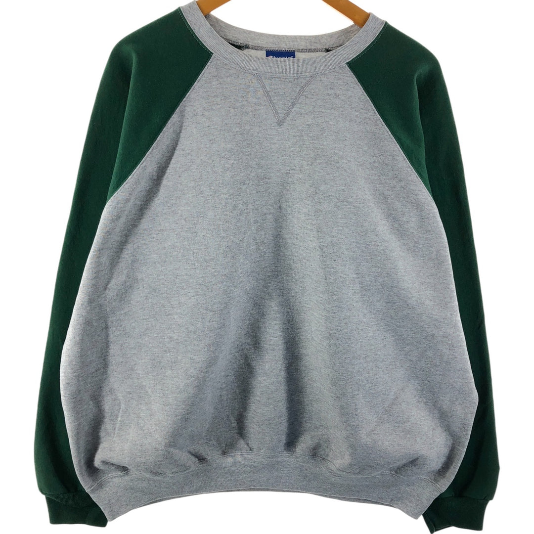 Champion Authentic Athletic Apparel, No Eyes, Raglan, Plain, Blank Sweatshirt, Trainer, Men's, XXL Size/eaa502058