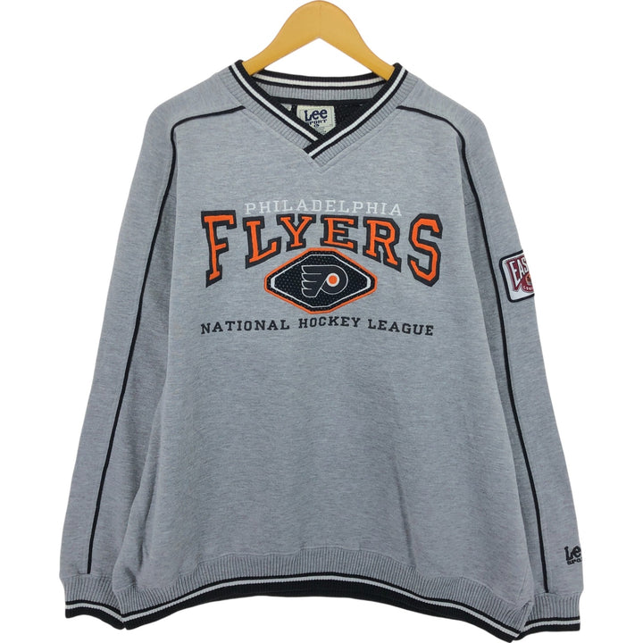 90'S Lee SPORT NHL Philadelphia Flyers V-neck sweatshirt, size L for men / eaa502086