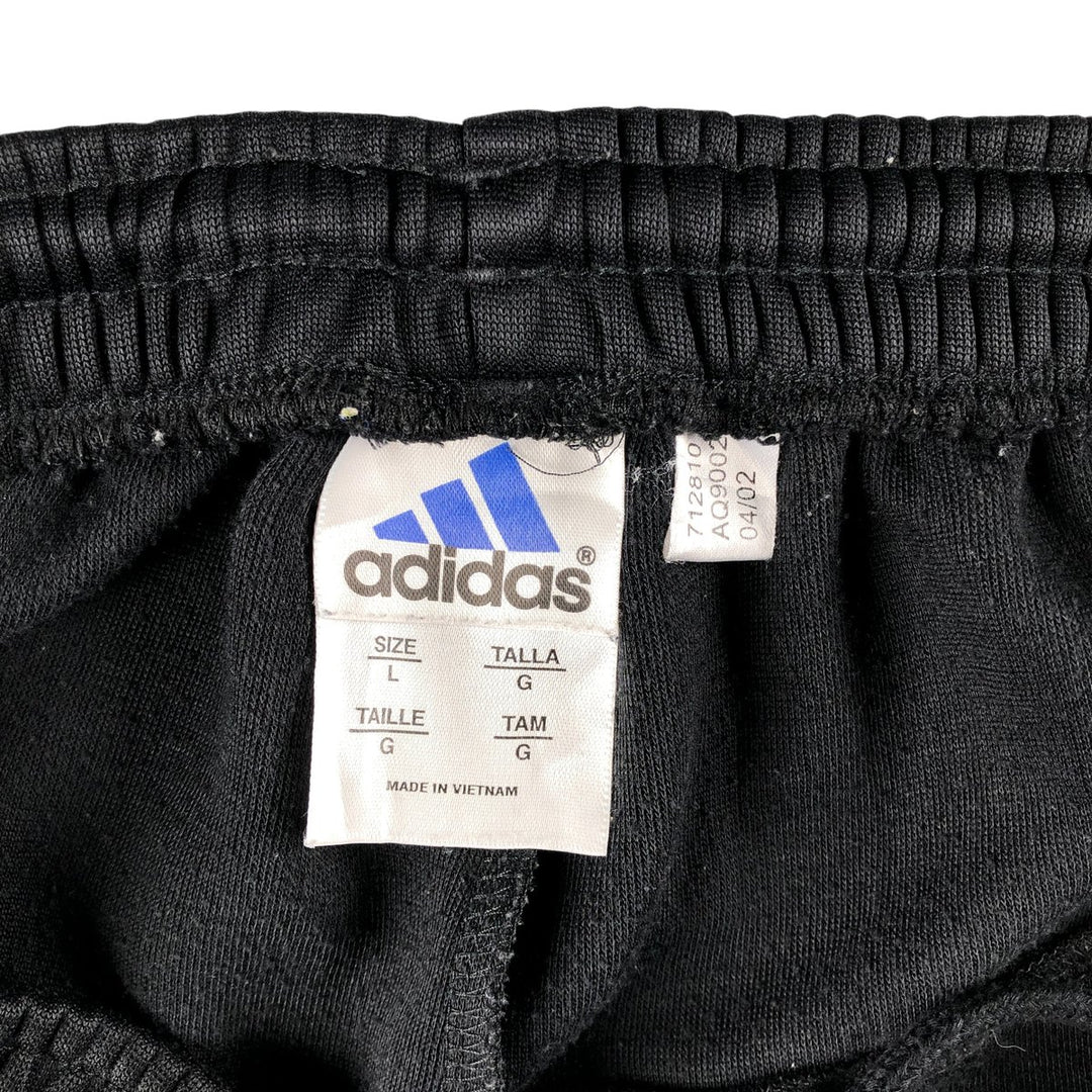00'S adidas jersey pants track pants men's size L polyester black type Vintage Second Hand