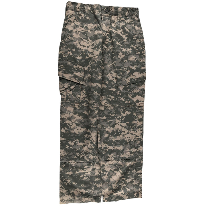 00'S US military genuine camouflage pattern ACU digital camo military cargo pants combat pants made in USA small-short men's size S equivalent /eaa502144