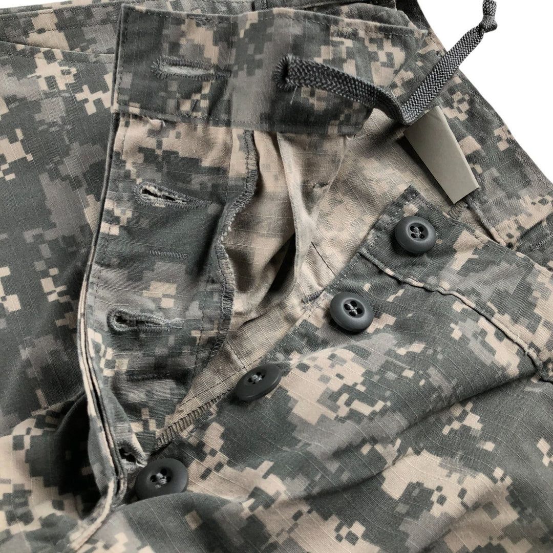 00'S US military genuine camouflage pattern ACU digital camo military cargo pants combat pants made in USA small-short men's size S equivalent /eaa502144
