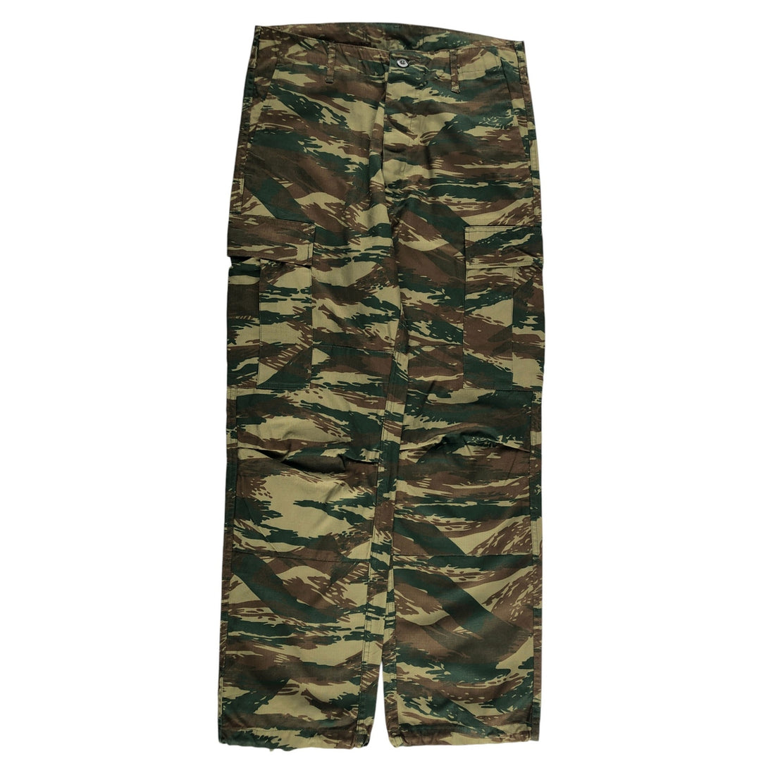 Greek Army Lizard Camo Camouflage Pattern Military Cargo Pants S Men's W32 equivalent / eaa502178