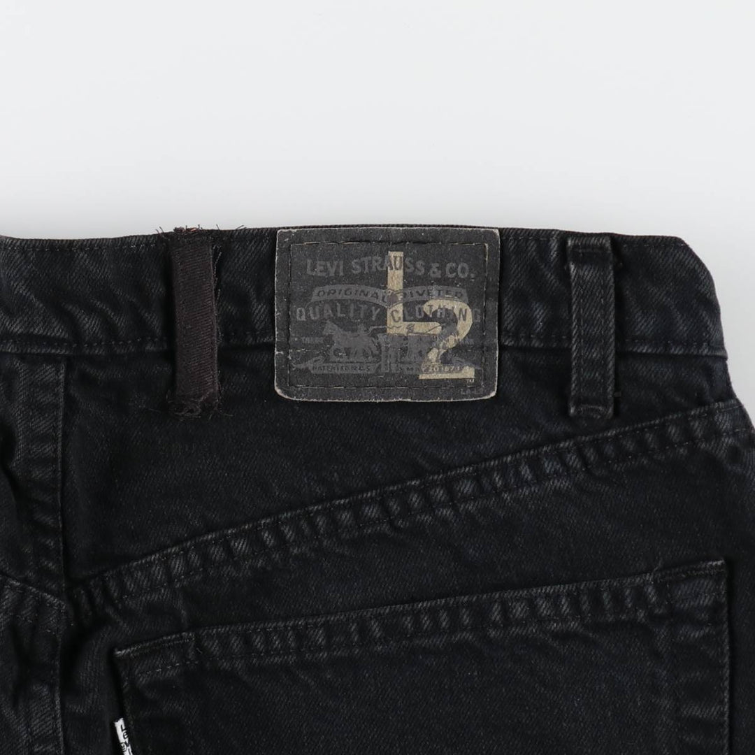 90'S Levi's L2 BAGGY FIT Black Denim Tapered Denim Pants Men's W35 Vintage / eaa502183