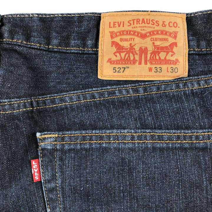 Dark navy Levi's 527 bootcut denim pants for men, size W35 / eaa502186