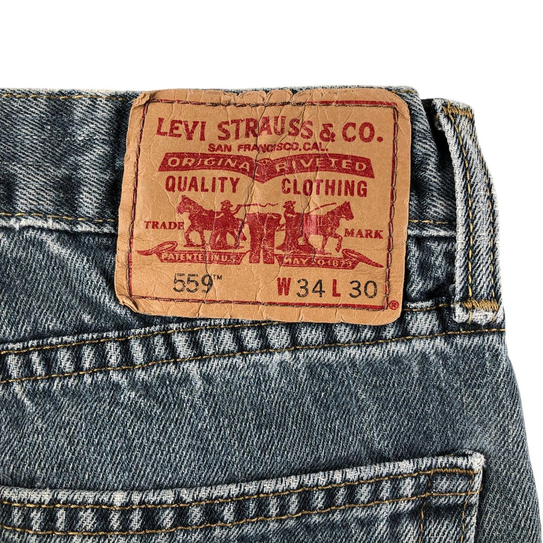 00'S Levi's 559 RELAXED STRAIGHT straight denim pants for men, size W34 / eaa502195