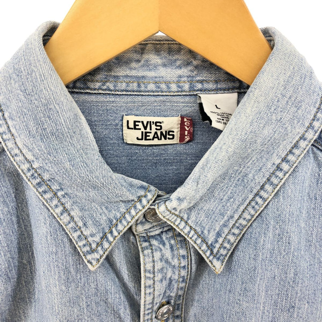 90s~00'S Levi's Jeans Long Sleeve Denim Shirt Men's Size L Vintage /eaa502230