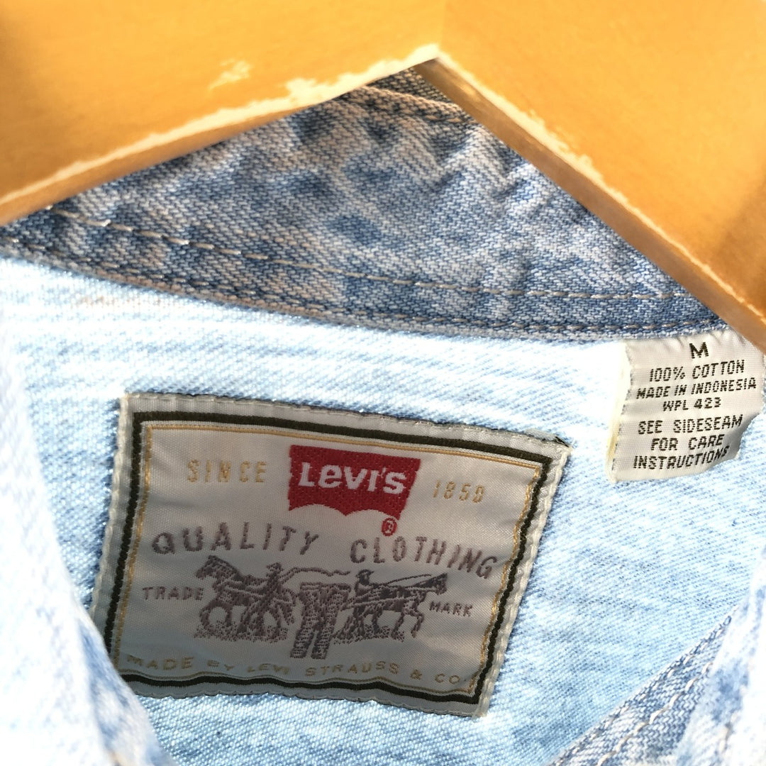 90'S Levi's Long Sleeve Denim Shirt Men's Medium Vintage /eaa502235