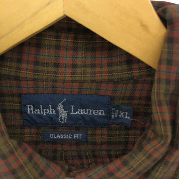 Ralph Lauren POLO RALPH LAUREN Long Sleeve Button Down Check Shirt Men's XL / eaa502257