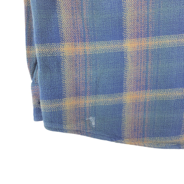 00'S ORVIS CLASSIC COLLECTION Long Sleeve Ombre Check Heavy Flannel Check Shirt Men's XL /eaa502266