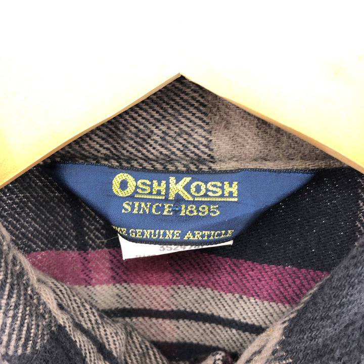 Osh Kosh Long Sleeve Flannel Check Shirt Men's L Size / eaa502294