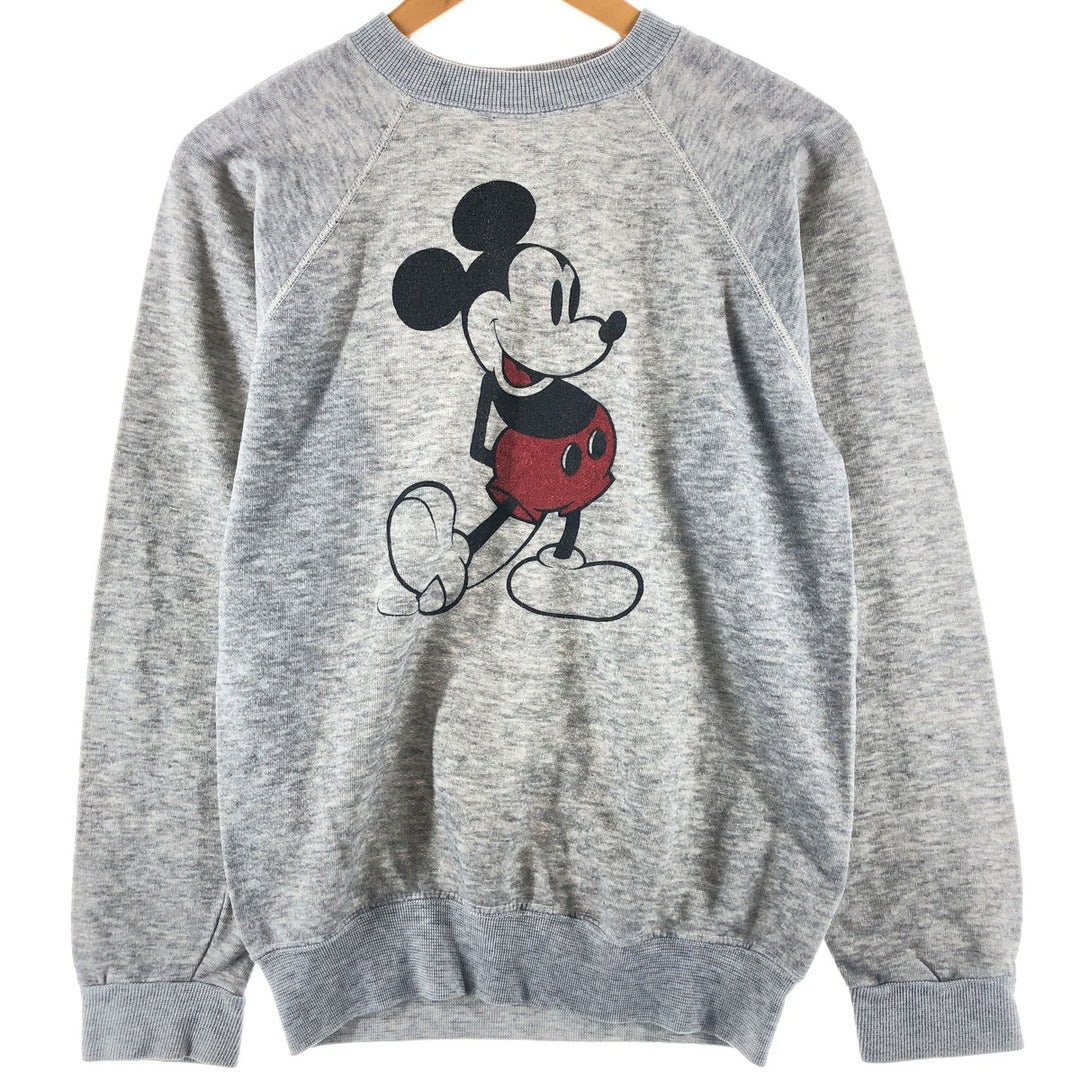 80'S DISNEY MICKEY MOUSE Mickey Mouse character sweatshirt, sweatshirt, men's M size, vintage /eaa502385