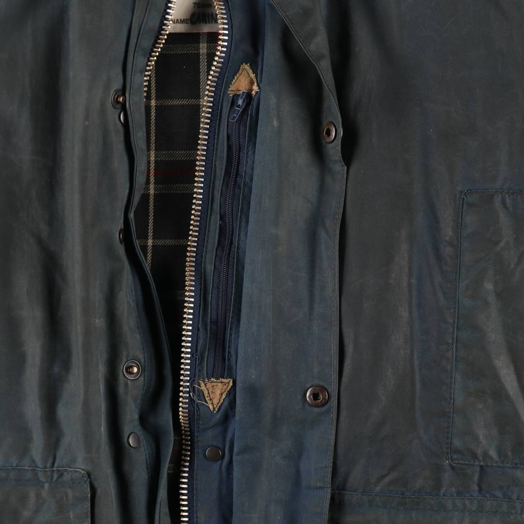 80'S Barbour Border 2 Warrant Waxed Cotton Oiled Jacket Made in England 30in Men's XS Vintage /eaa502425