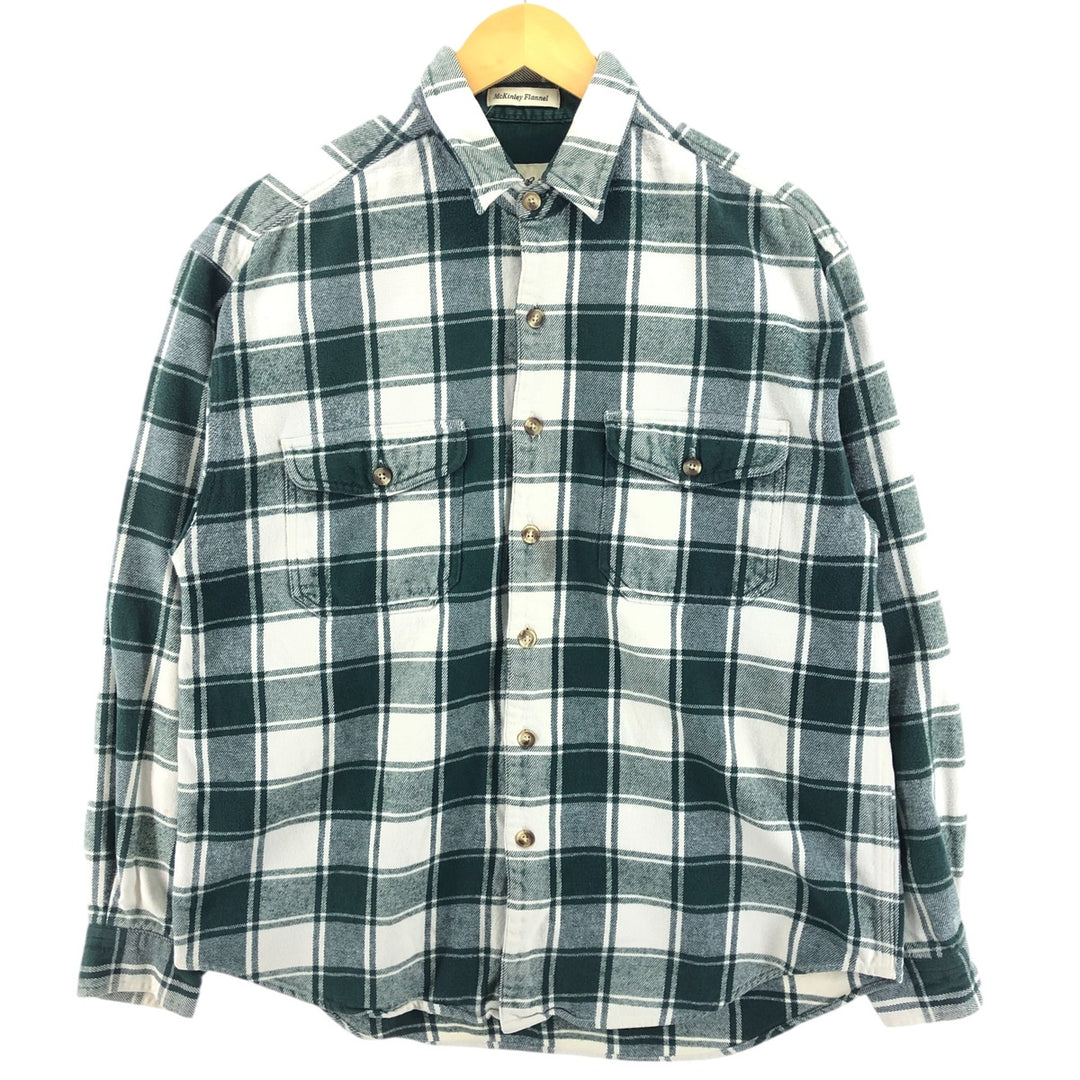 Eddie Bauer Buffalo Check Long Sleeve Heavy Flannel Check Shirt Men's Size L / eaa502440