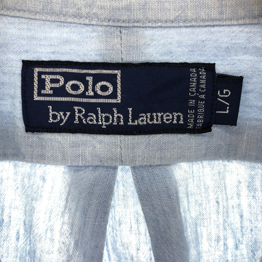 Ralph Lauren POLO by Ralph Lauren Long Sleeve Button Down Chambray Shirt Made in Canada Men's L /eaa502446