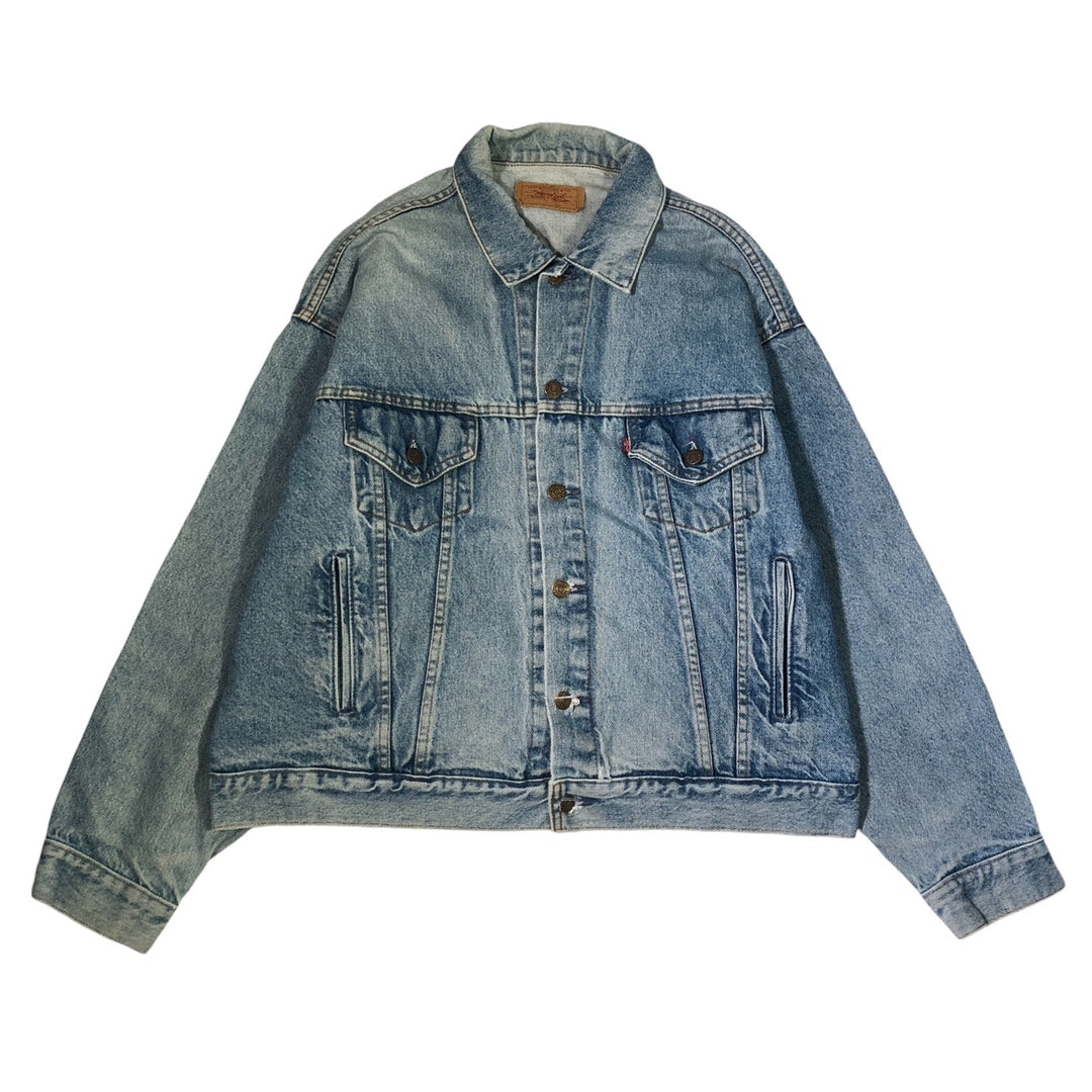 90'S Levi's denim jacket, denim jacket, made in USA, men's XL size, vintage /eaa502483