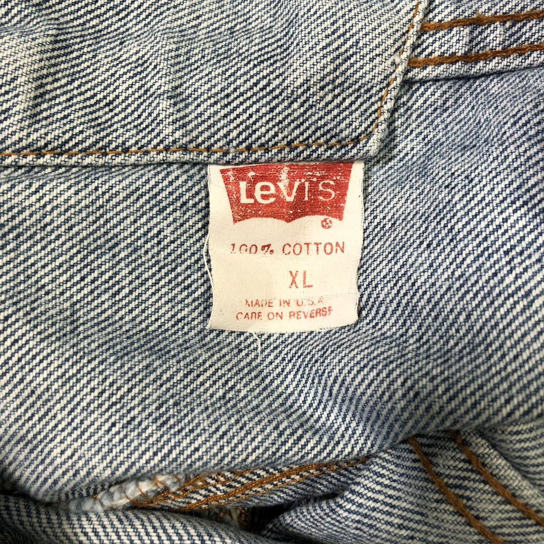 90'S Levi's denim jacket, denim jacket, made in USA, men's XL size, vintage /eaa502483