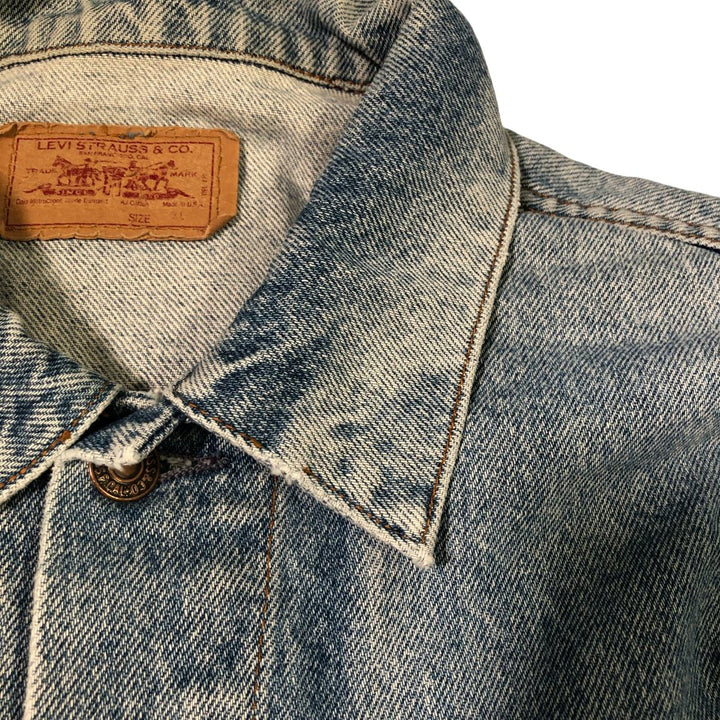 90'S Levi's denim jacket, denim jacket, made in USA, men's XL size, vintage /eaa502483
