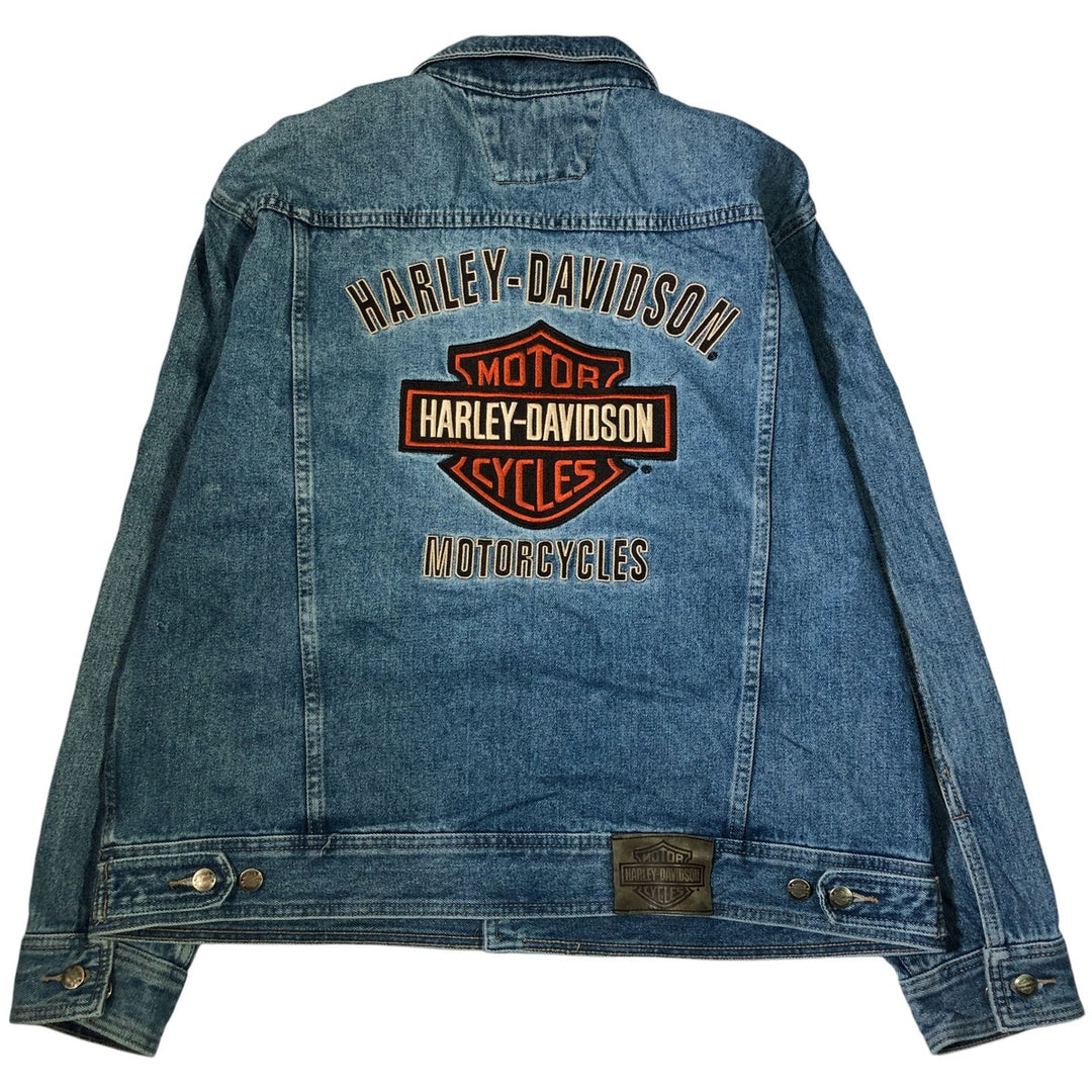 Harley-Davidson Back Logo Denim Jacket G-Jean Men's XL Size /eaa502484