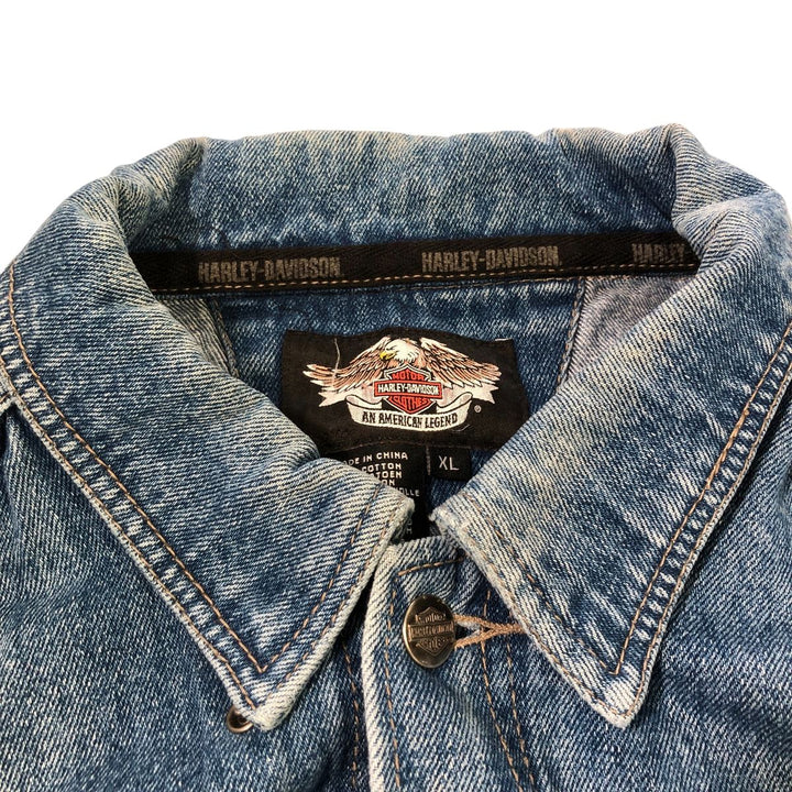 Harley-Davidson Back Logo Denim Jacket G-Jean Men's XL Size /eaa502484