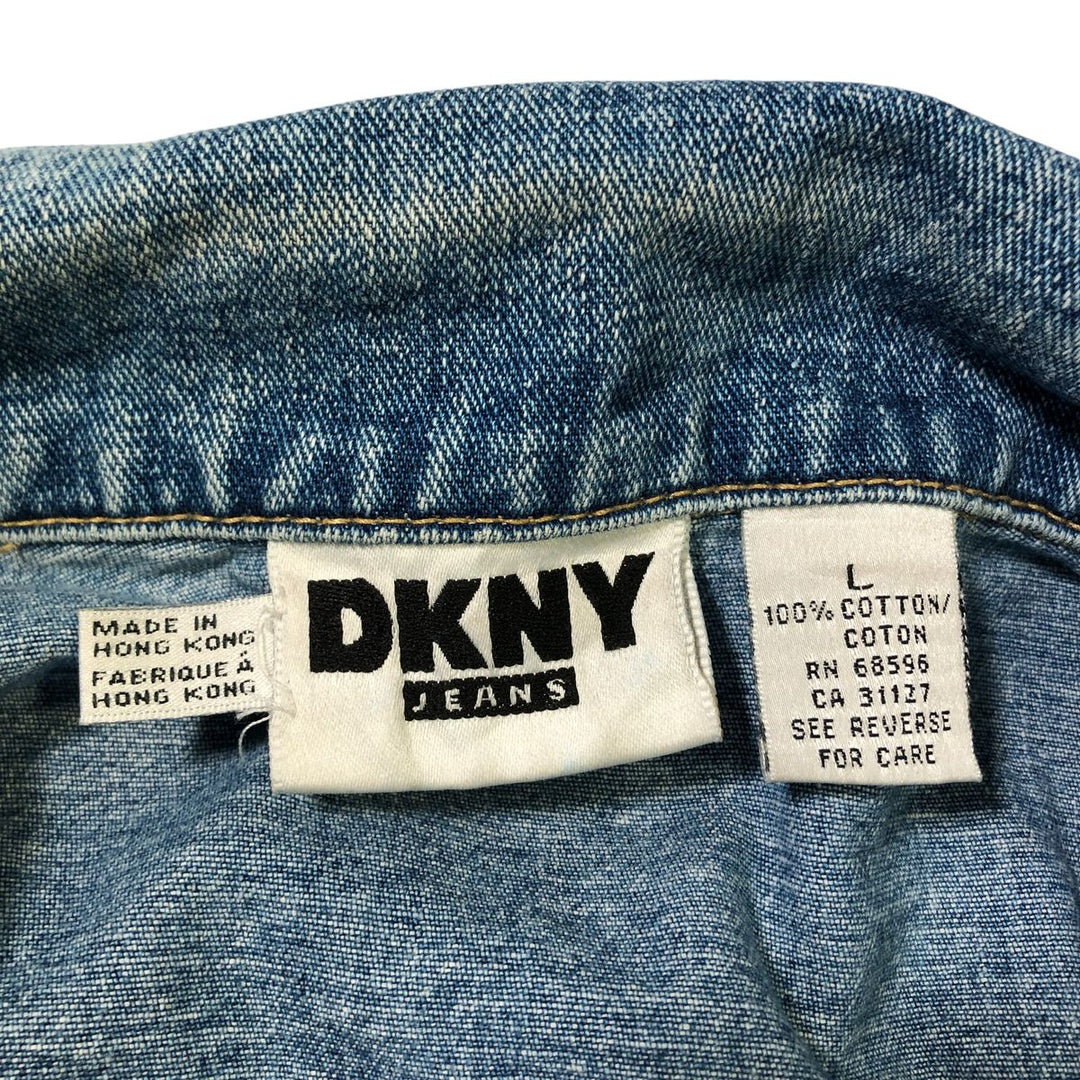 90'S Donna Karan New York DKNY JEANS denim jacket G-jacket Men's L size Vintage / eaa502490