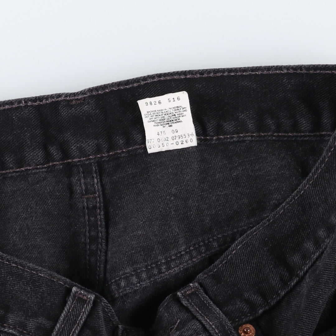 00'S Levi's 550 Relaxed Fit Black Denim Tapered Denim Pants Men's W32 equivalent / eaa502501