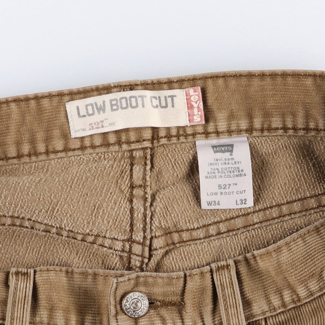 00'S Levi's 527 LOW BOOT CUT Corduroy Pants for Men, Size W34 / eaa502537