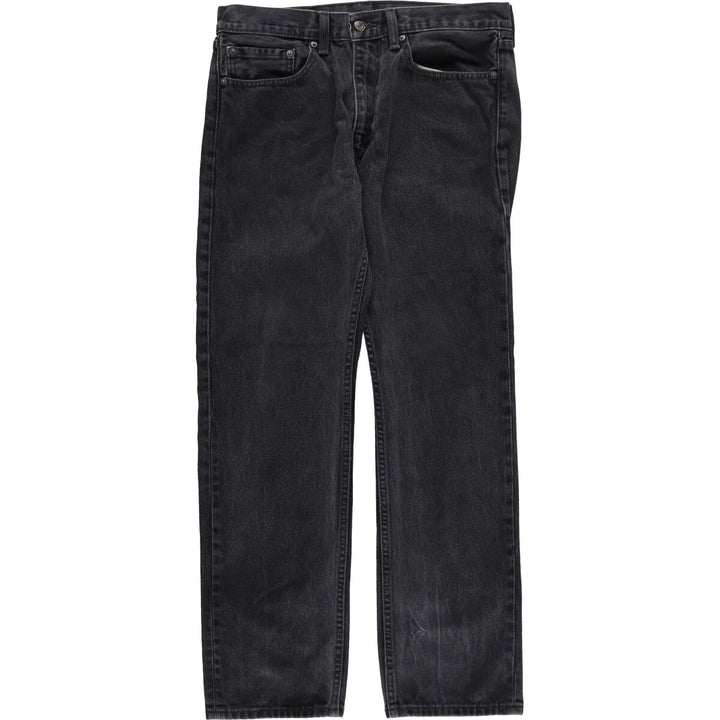 Levi's 505 Black Denim Tapered Denim Pants Men's W35 equivalent / eaa502559